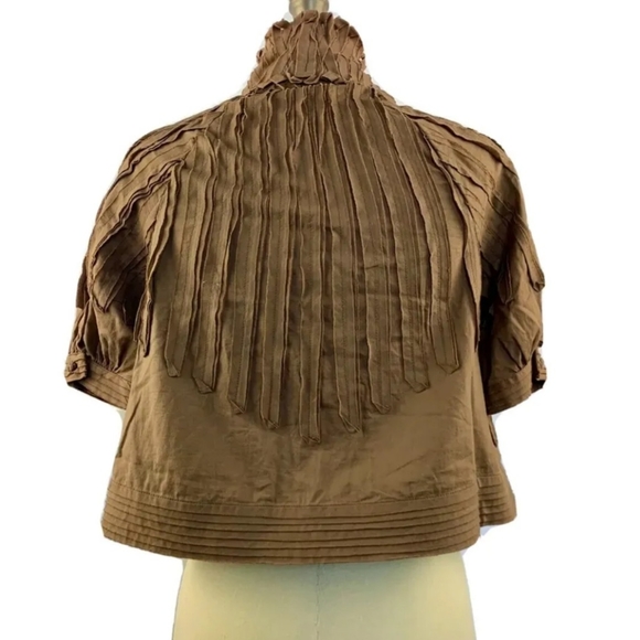 BCBGMAXAZRIA Lightweight Short Sleeve Textured Jacket, Size S - Picture 2 of 11